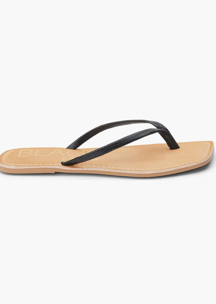 Bungalow Sandal - black lizard