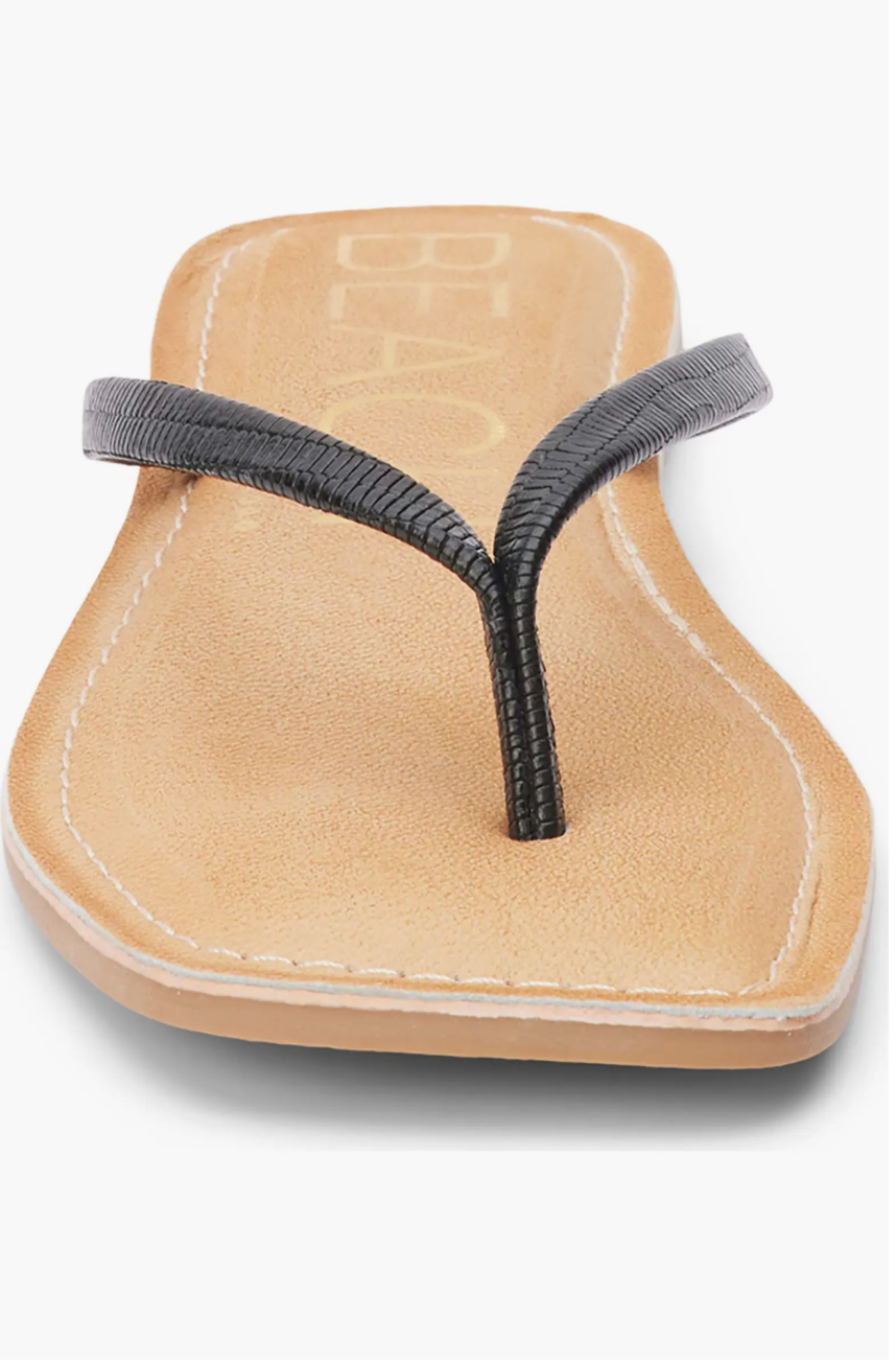 Bungalow Sandal - black lizard