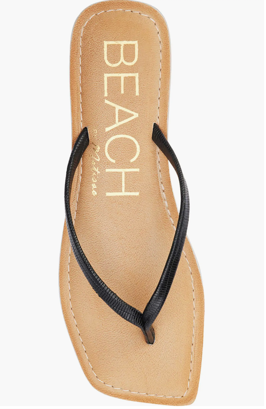 Bungalow Sandal - black lizard