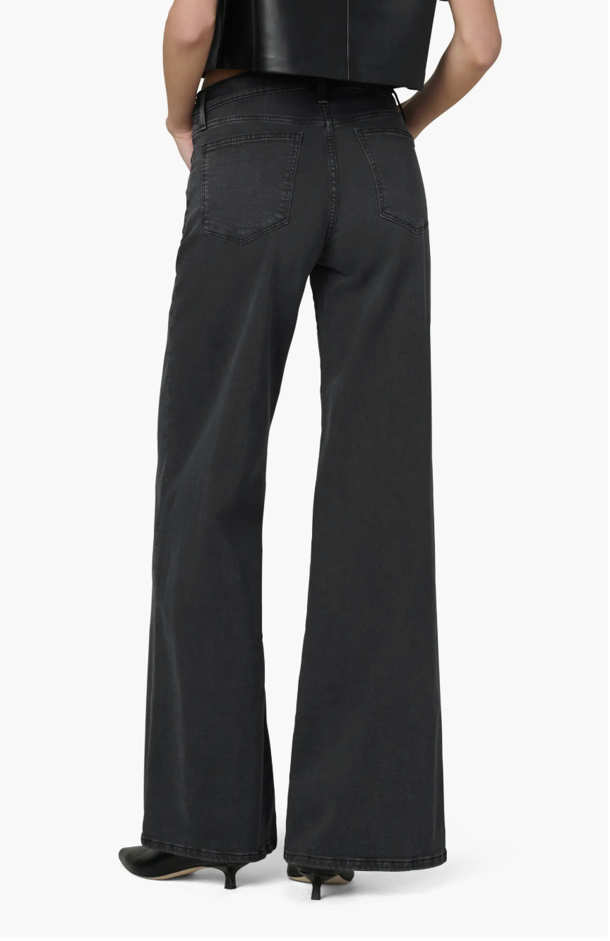 The Lou Lou Low Rise Wide Leg - Black Cat
