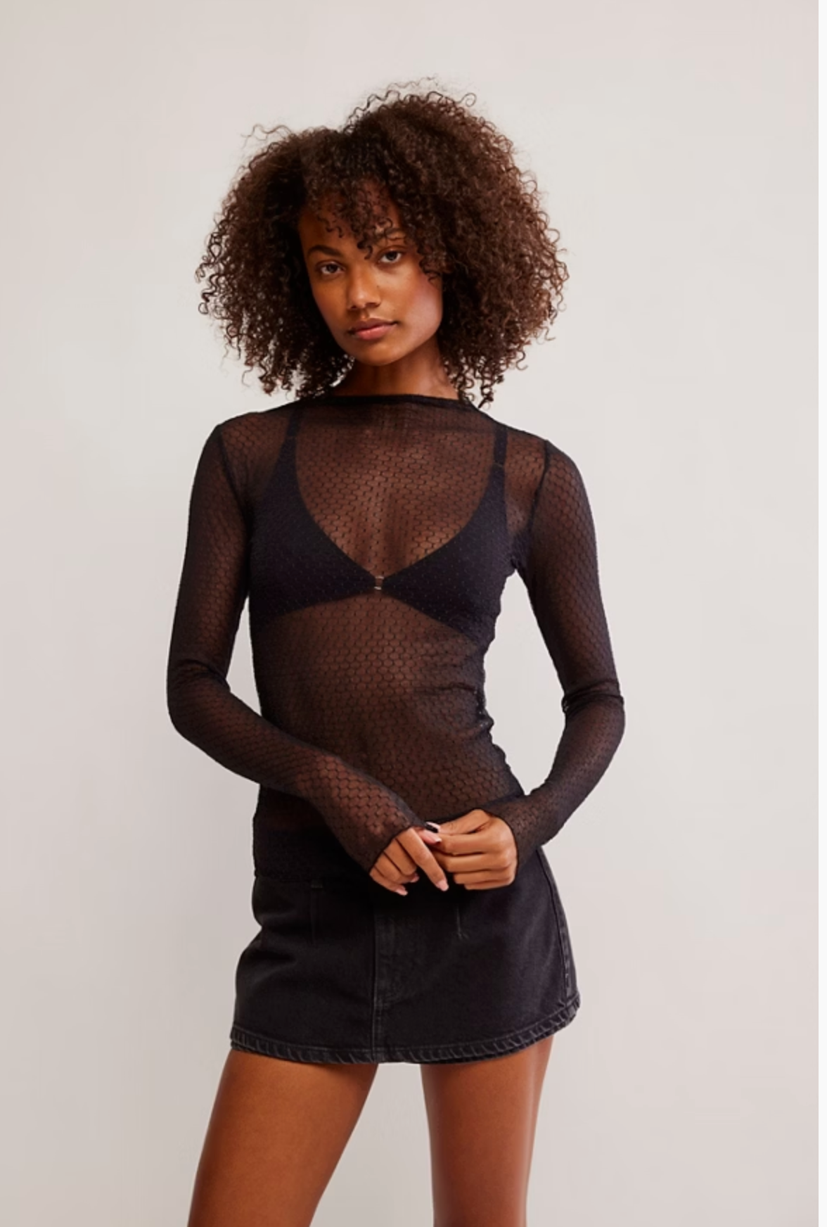 Minding My Business Top, Black