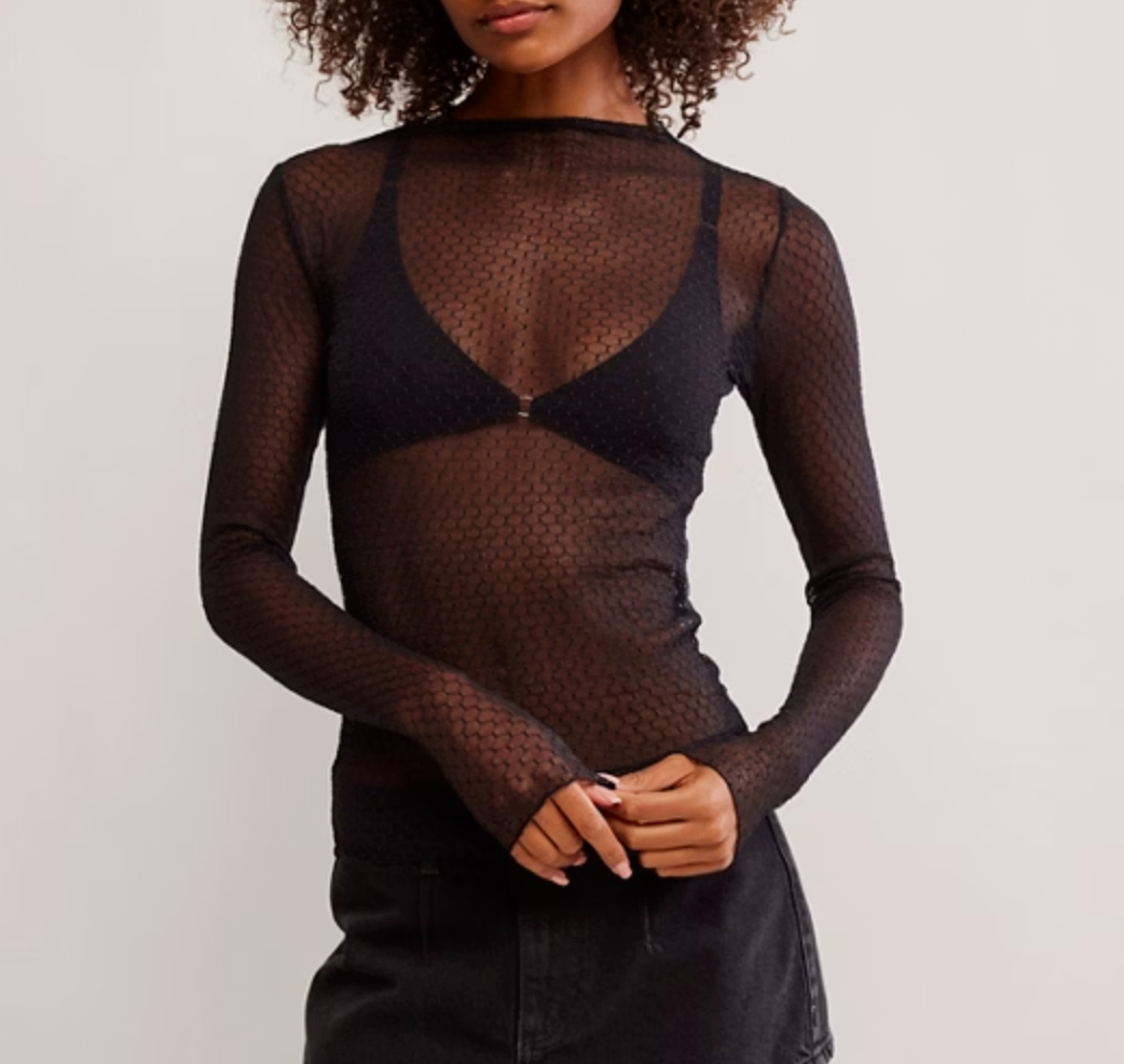 Minding My Business Top, Black