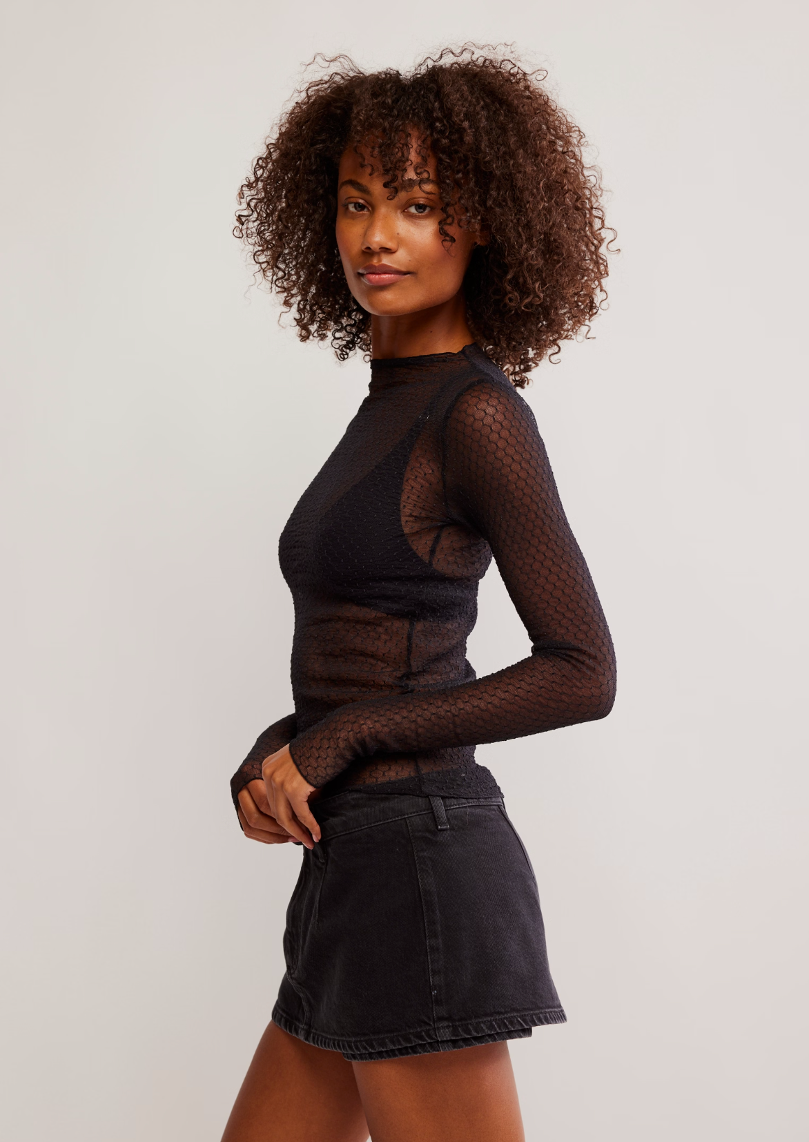 Minding My Business Top, Black