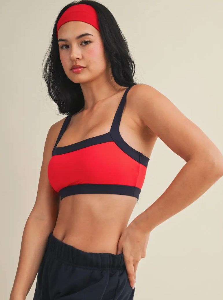 Color Blocked Sports Bra