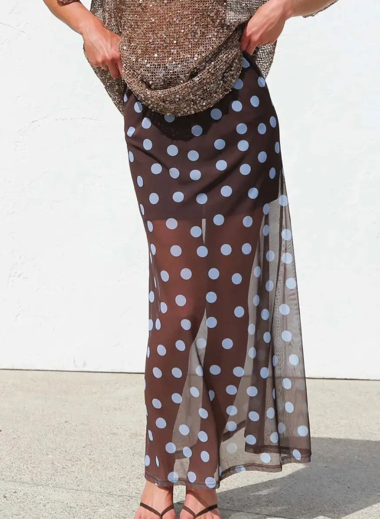 Polka Dot Maxi Shirt