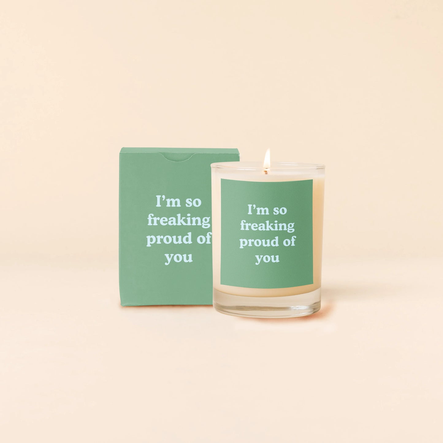 I'm So Freaking Proud Of You Rocks Candle