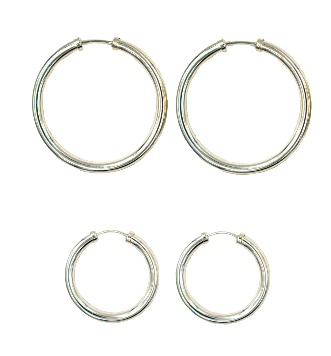 Vita Hoops Sterling Silver 24mm