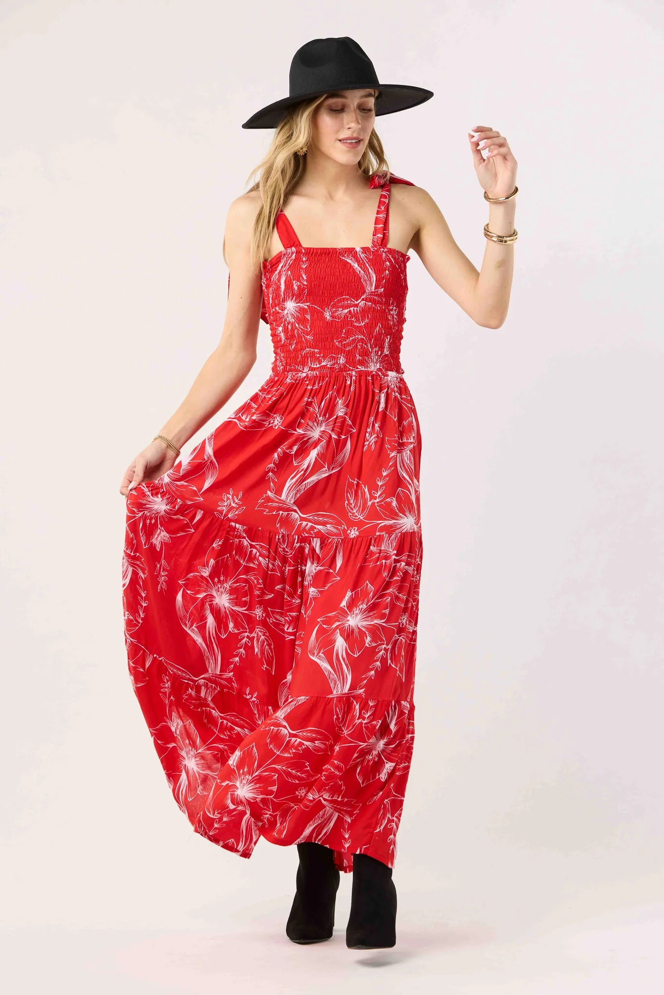 Waverly Maxi Dress, Hana Red