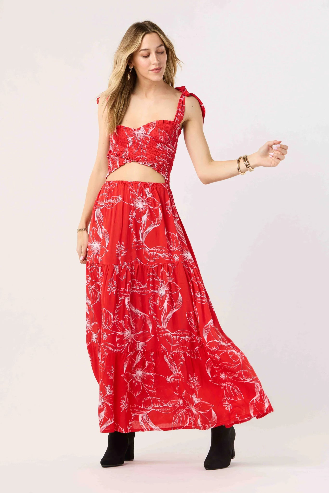 Waverly Maxi Dress, Hana Red