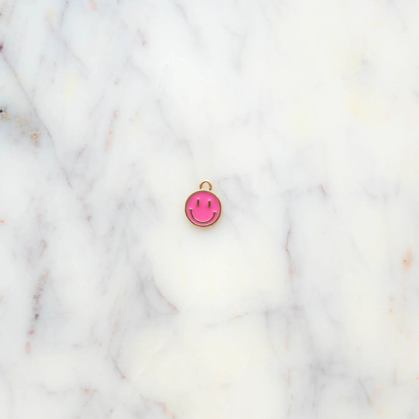 Little Stacks Charms, Pink Smiley