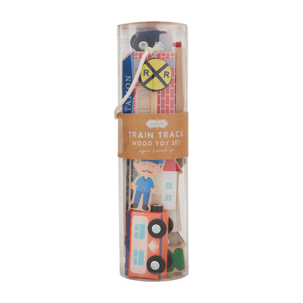 Train Track Wood Toy Set