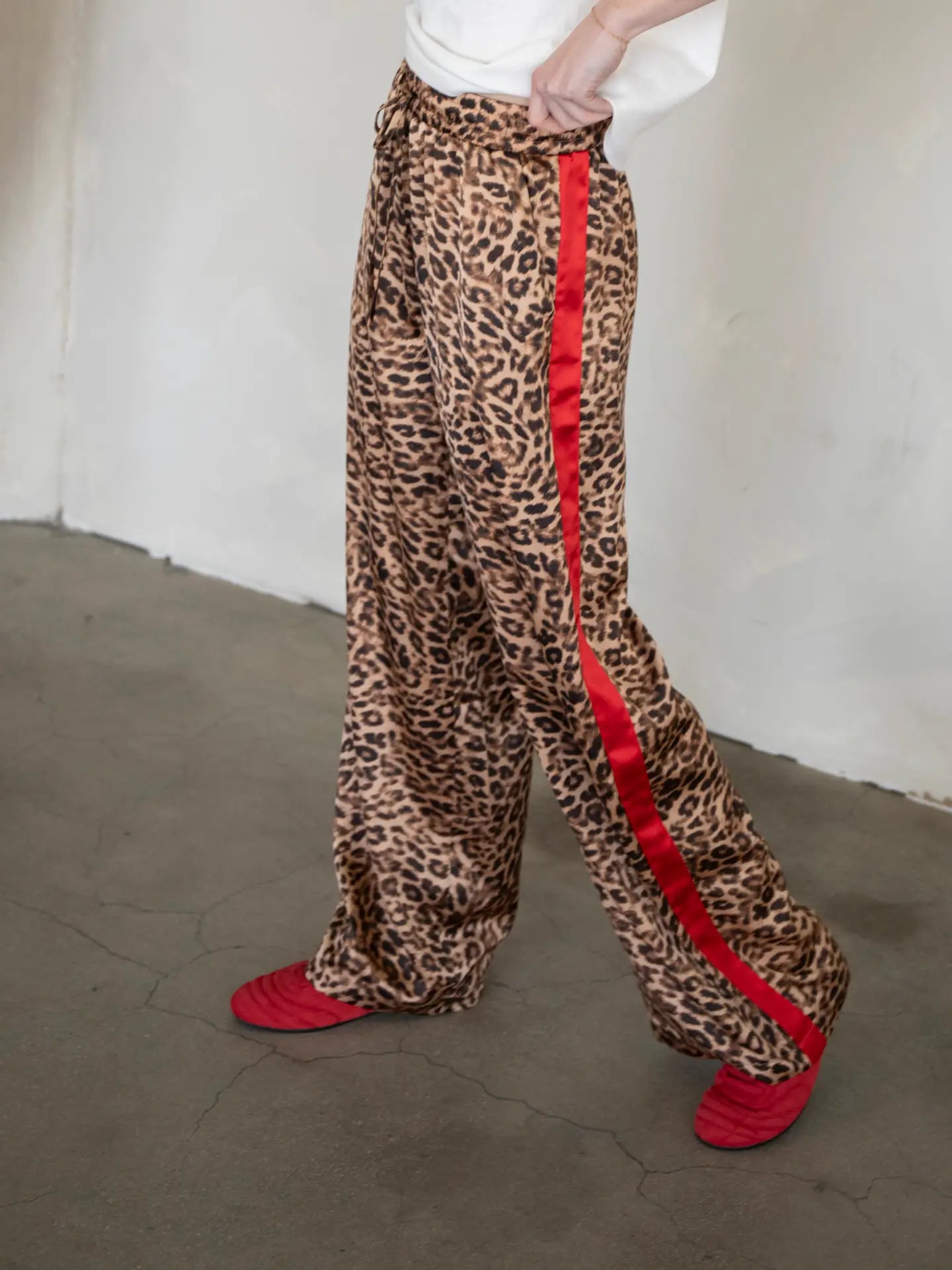 Leopard Silky Pants