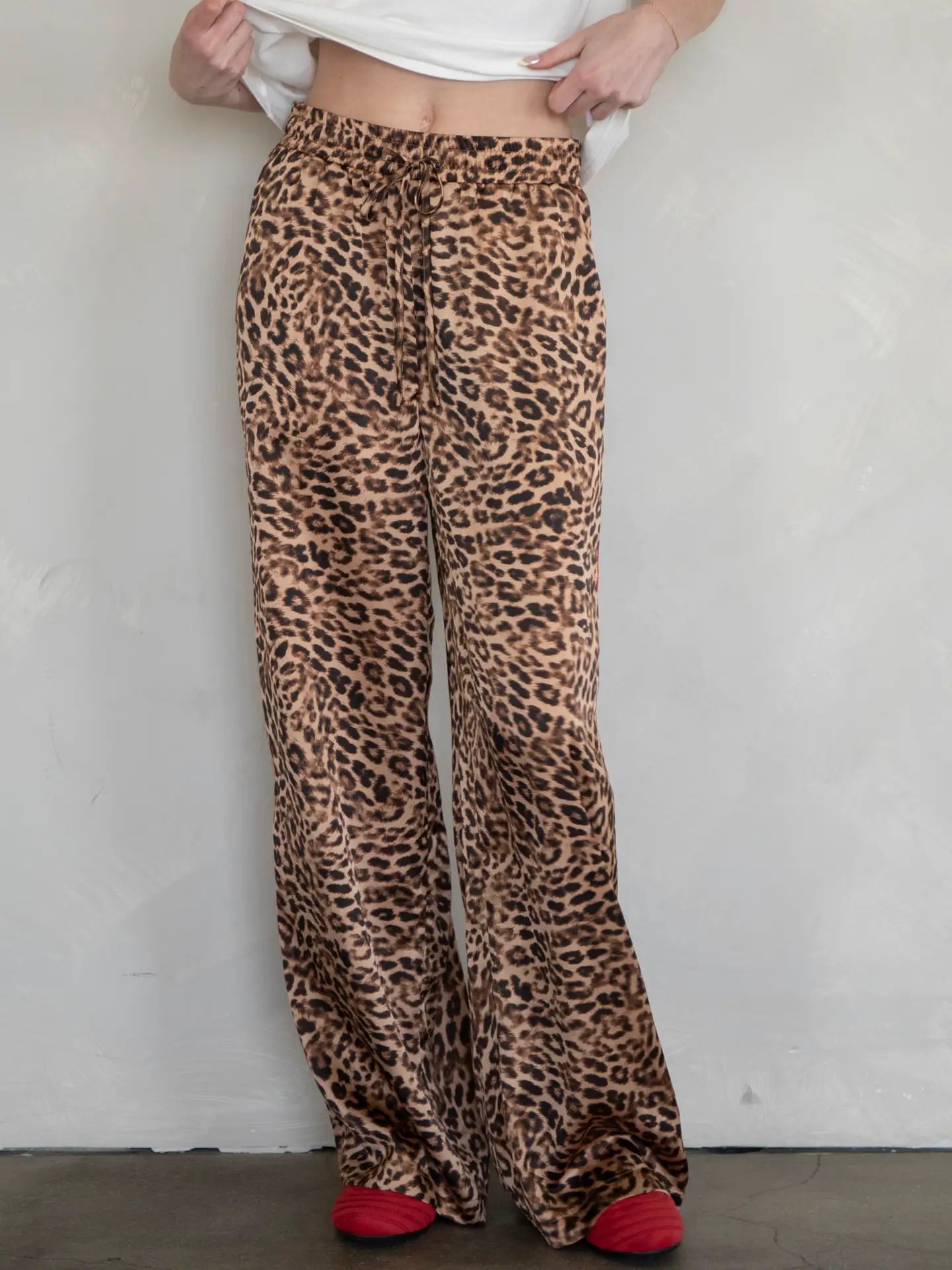 Leopard Silky Pants