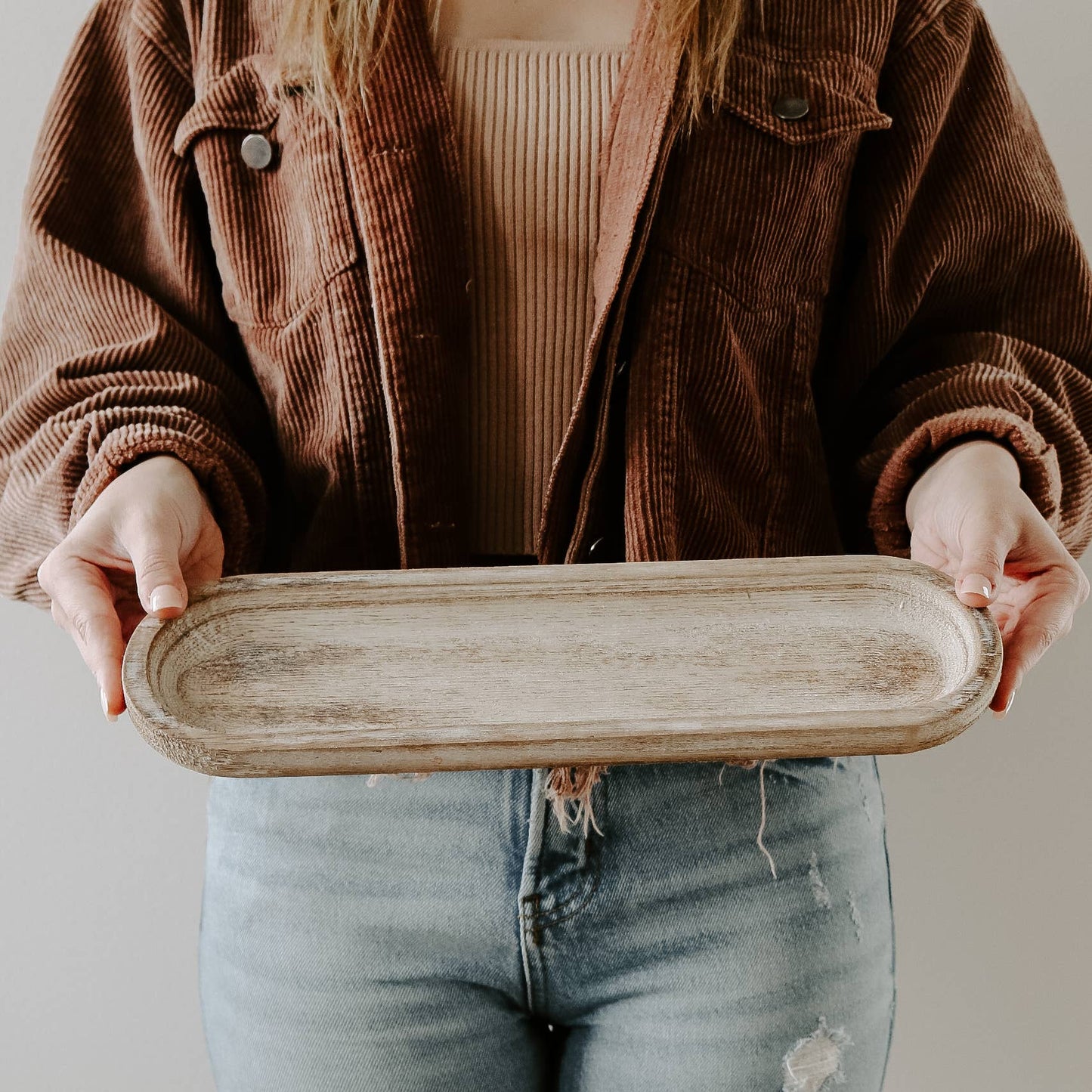 Large Wood Tray, rustic wood