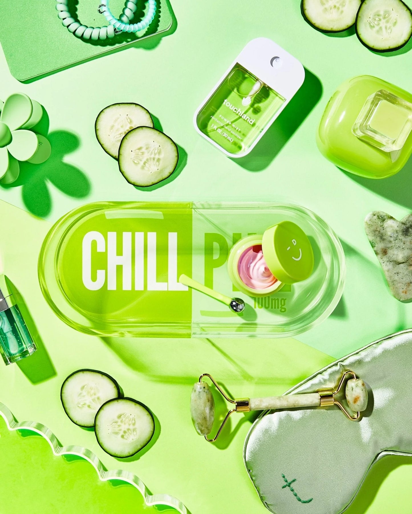 Chill Pill Trinket Tray, green