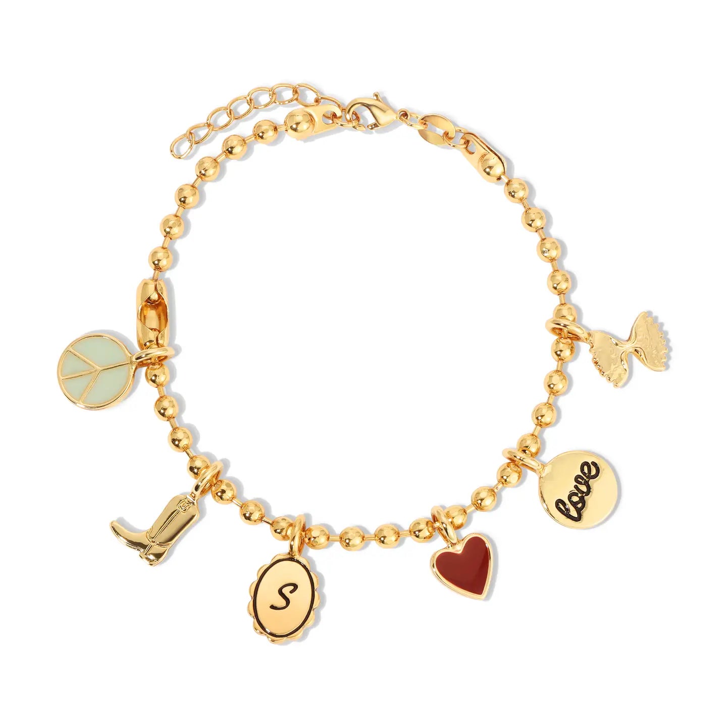 Charm Garden Ball Chain Bracelet