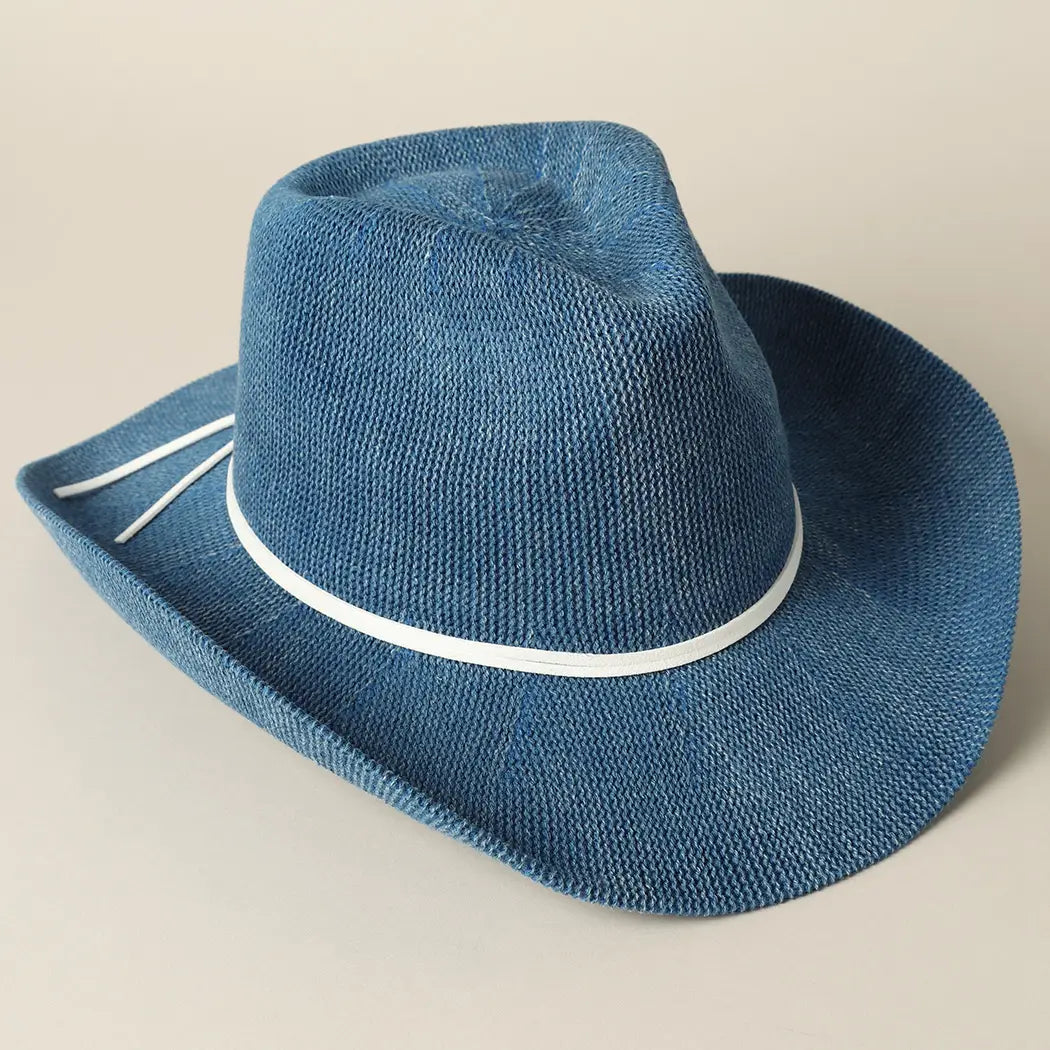 Denim Cowboy Adjustable Hat