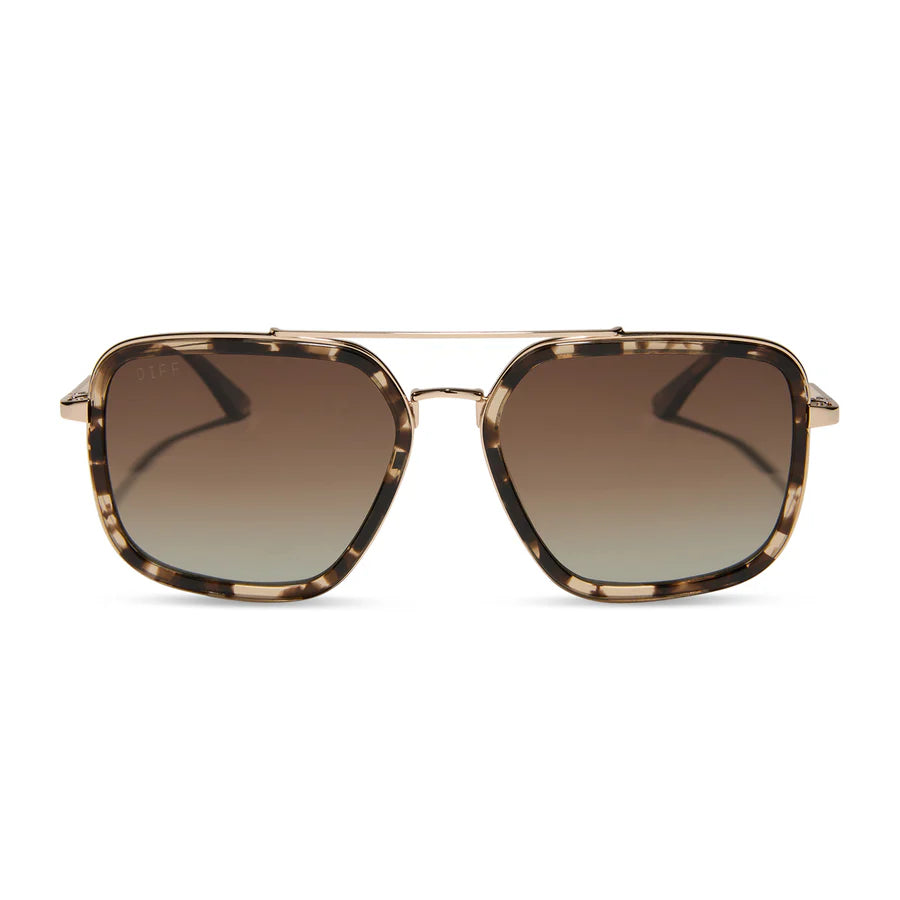 Jordan, Espresso Tort Brown Gradient Polarized Sunglasses