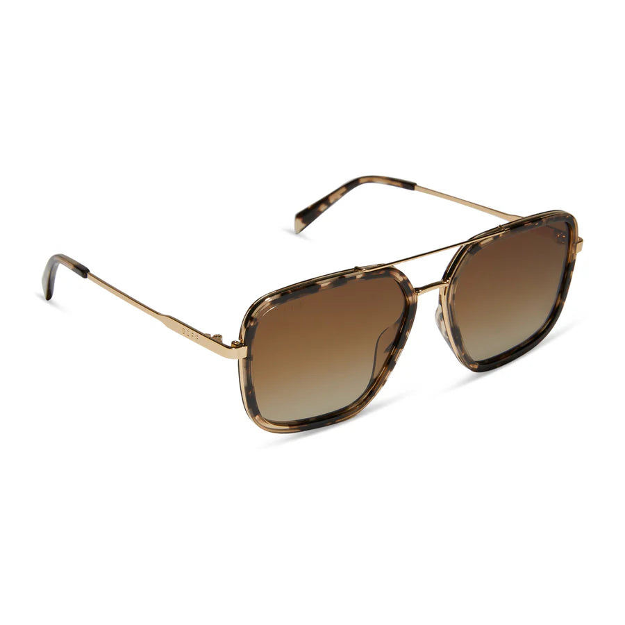 Jordan, Espresso Tort Brown Gradient Polarized Sunglasses