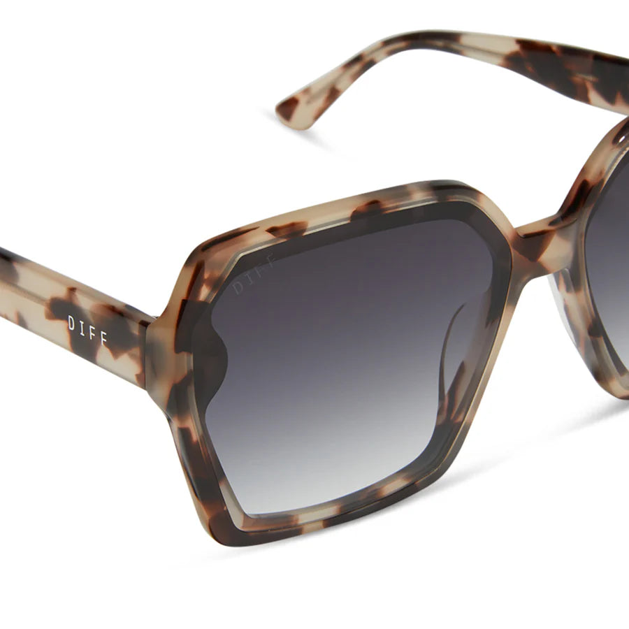 Presley, Cream Tort Grey Gradient Sunglasses