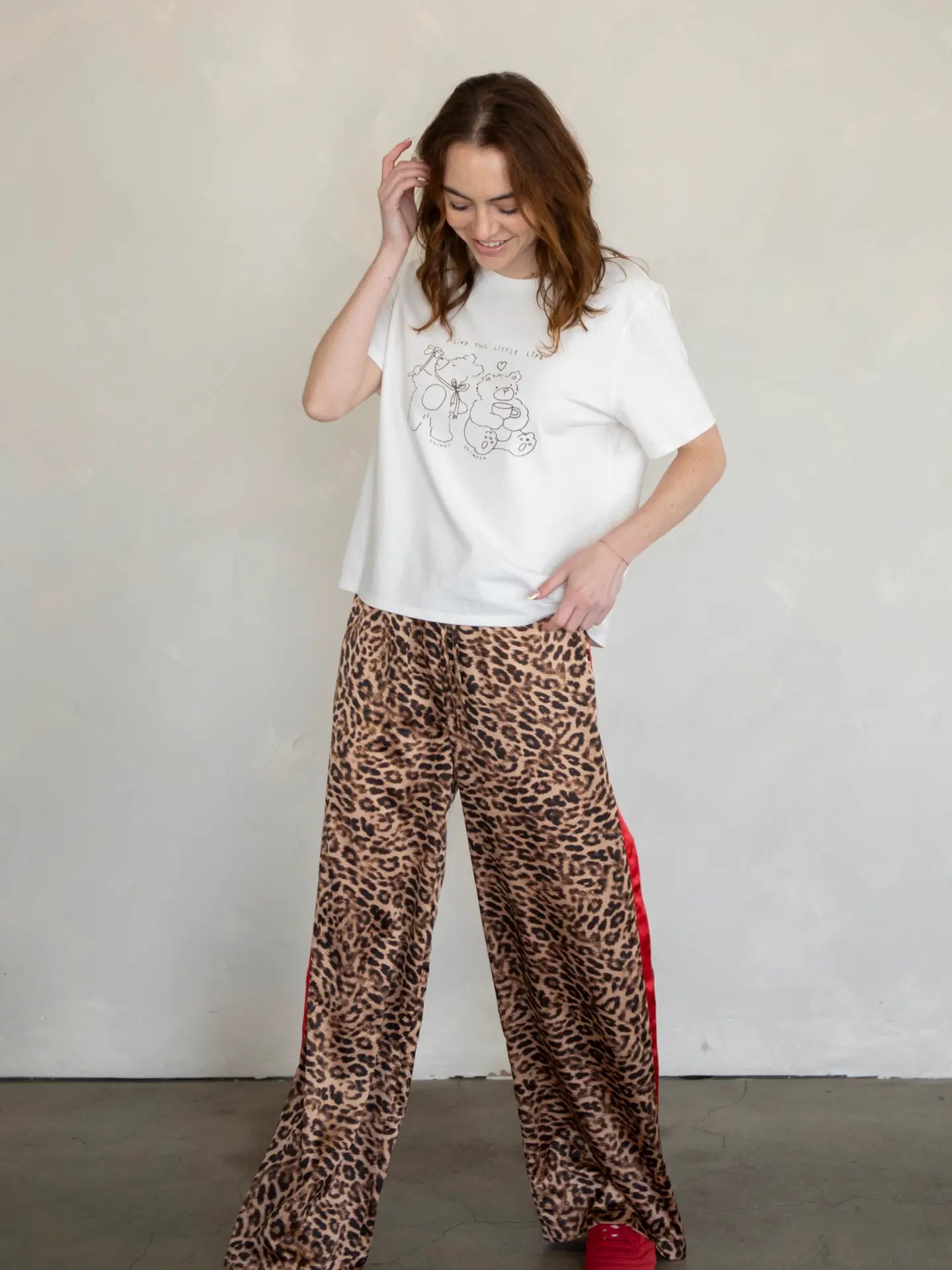 Leopard Silky Pants