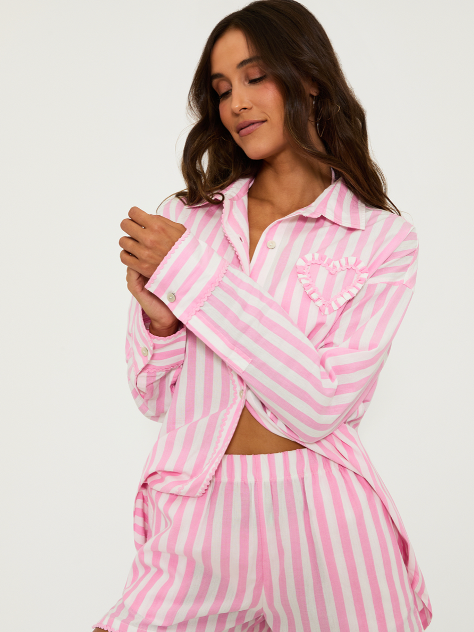 Cassidy Top & Tia Short Set Pink Prism
