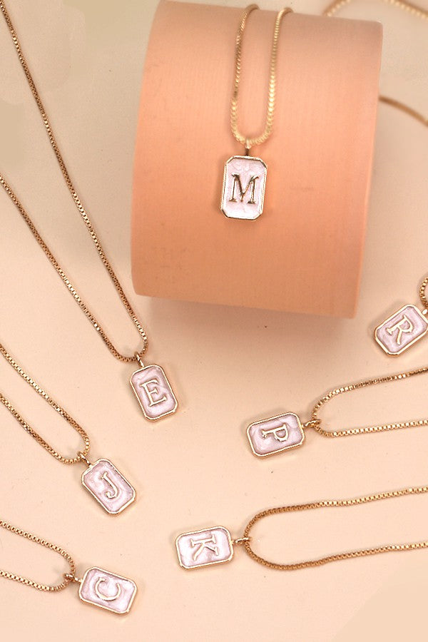 Monogram Pearly Charm Necklace, R