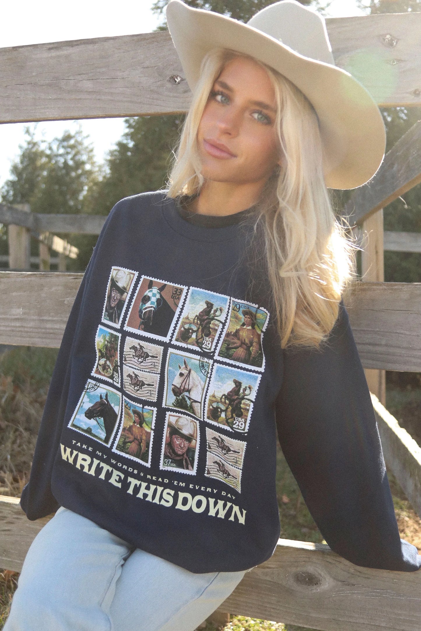 Write This Down Sweatshirt - Navy