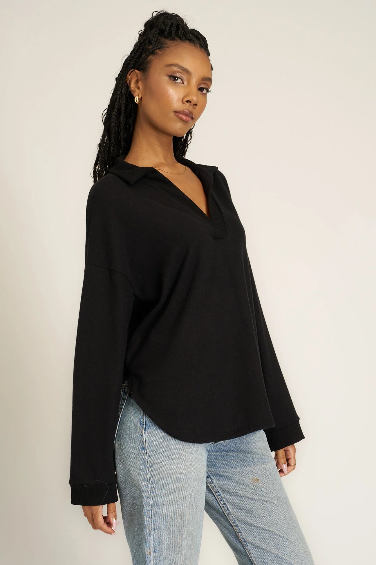 Chiara Cozy Pullover - black