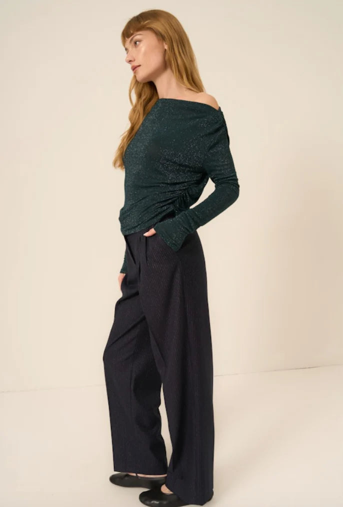 Feeling It Off The Shoulder Lurex LS