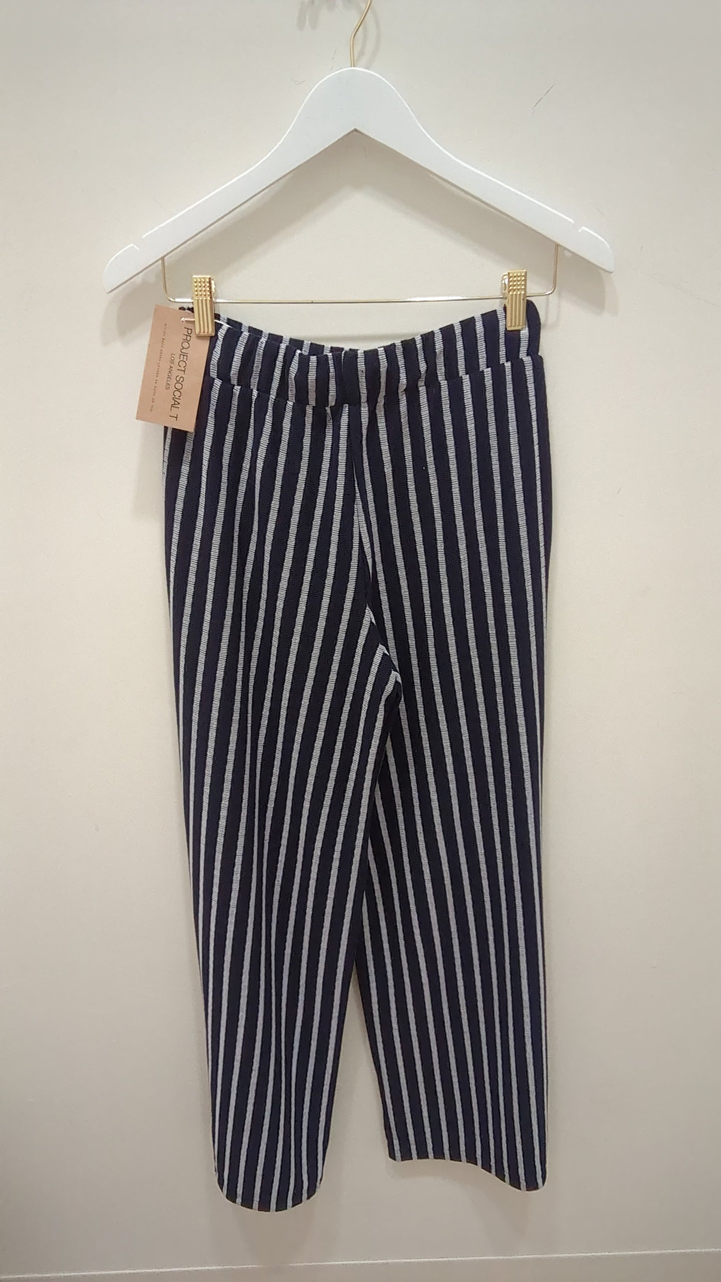 Zadie Navy Striped Pant