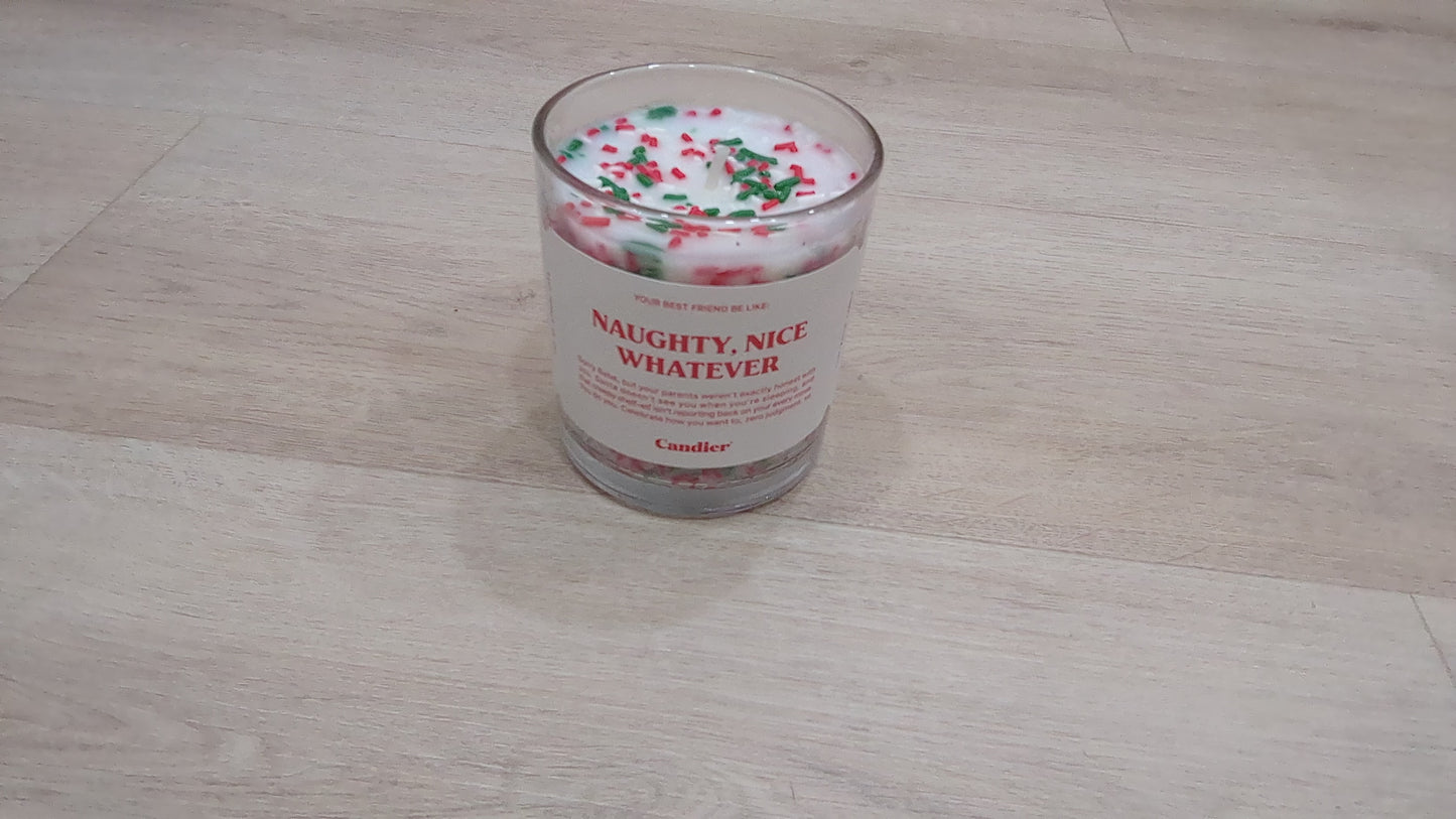 Naughty nice whatever candle