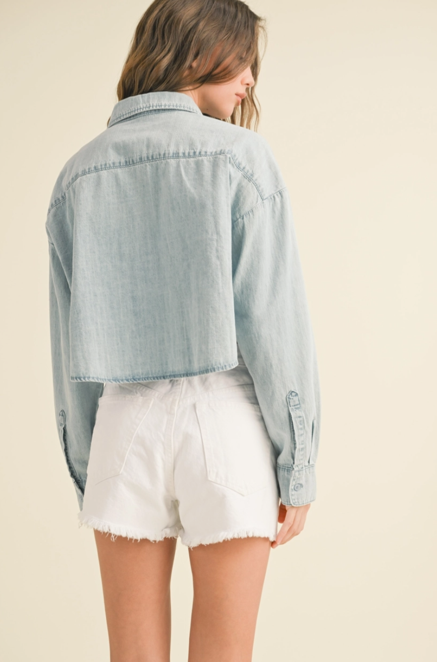 Button Down Light Denim