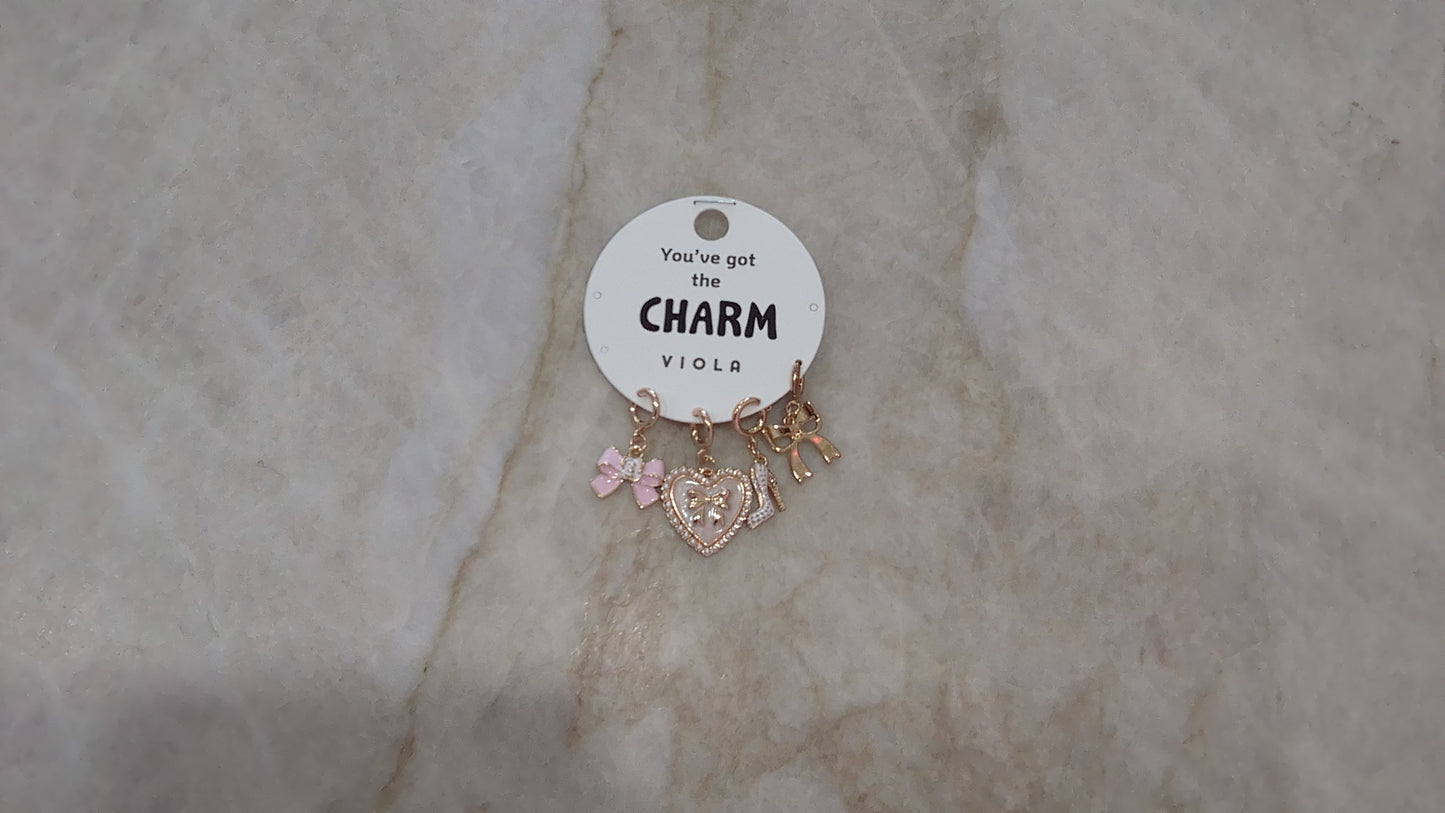 Pink Shoe/Necklace Charms