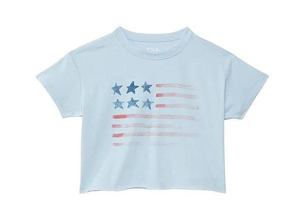 Kids Flag Tee baby blue