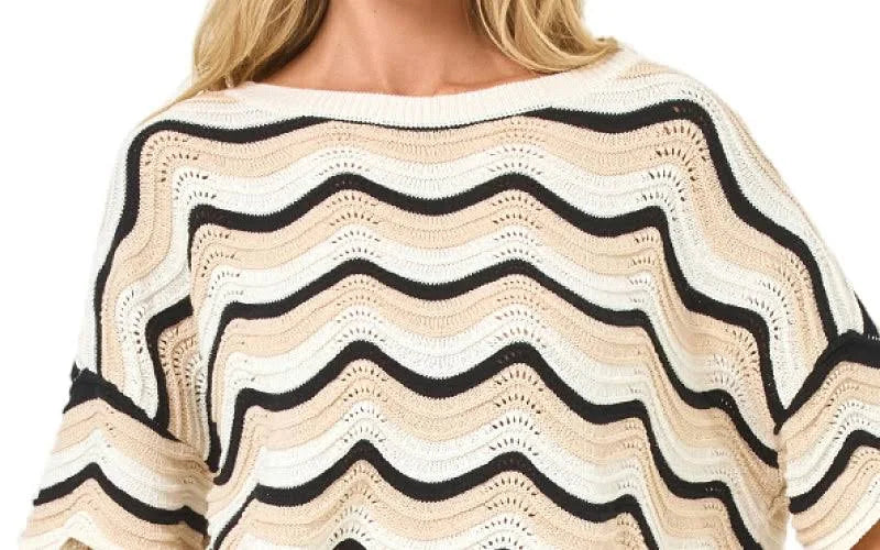 Make Waves Short Sweater Set - Costa Nova
