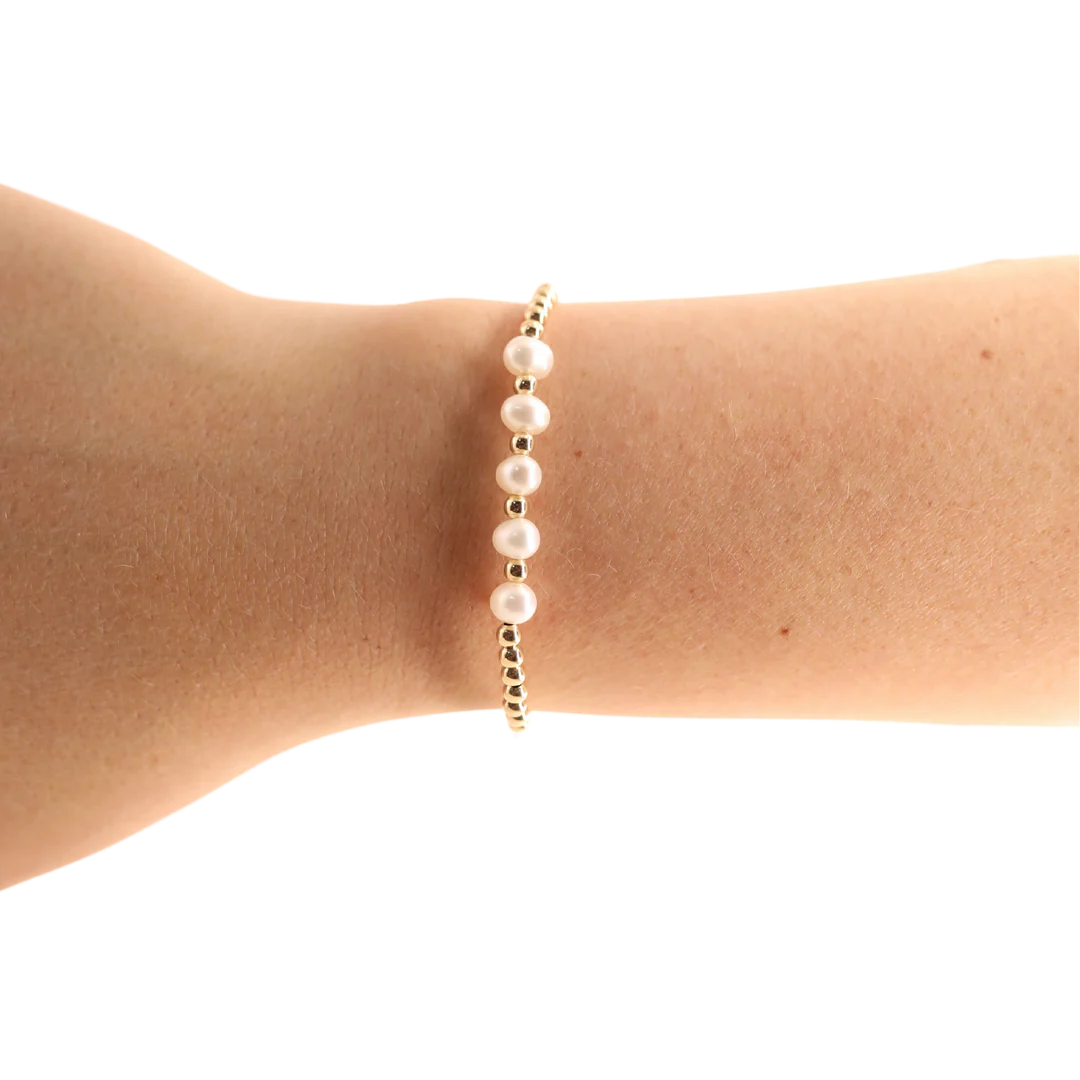 Tatum Pearl Bracelet - Gold