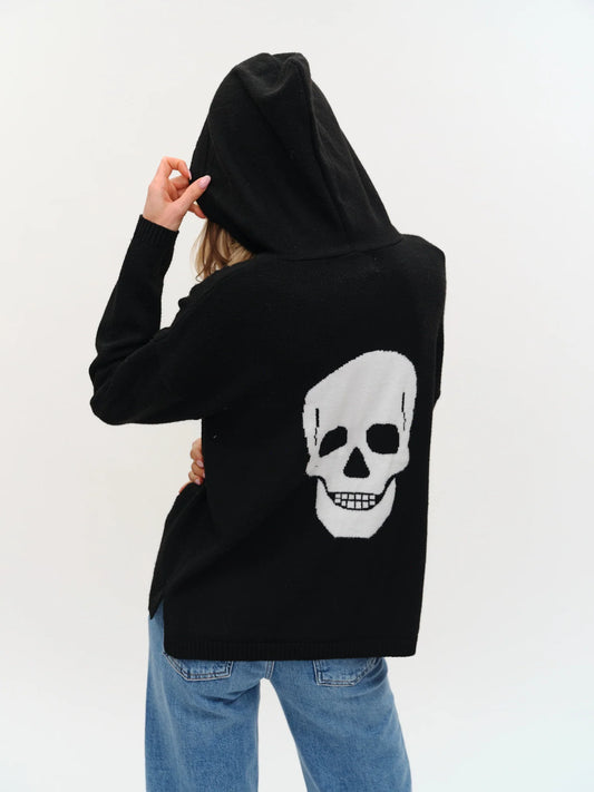 Skull Hoodie, black