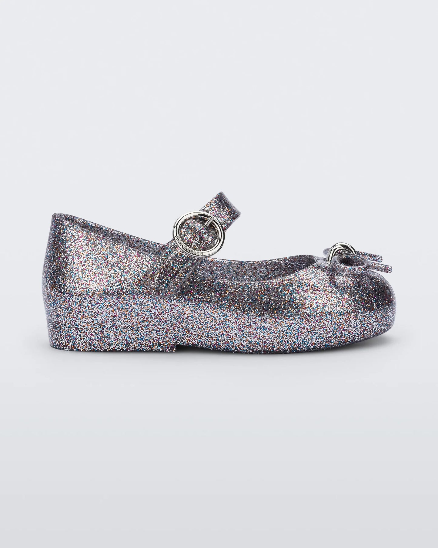 Mini Sweet Love Shoe Silver Glitter