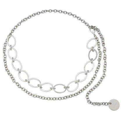 Larchmont Chain Belt- Silver