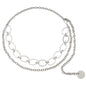 Larchmont Chain Belt- Silver