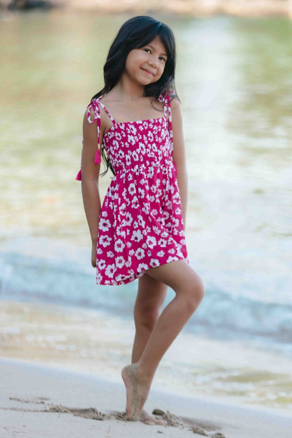 Kid's Tiki Romper, Bali Isle Berry