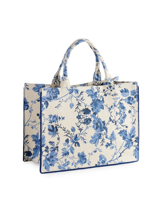 Fiorella Tote Blue Floral