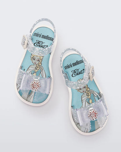 Kid's Disney Mar Sandal, clear/glitter (Elsa)
