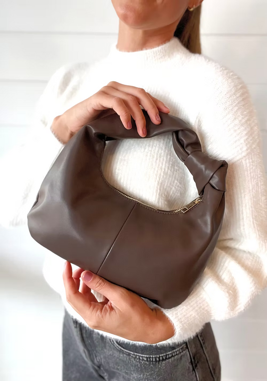 Myla Handle Bag, Chocolate