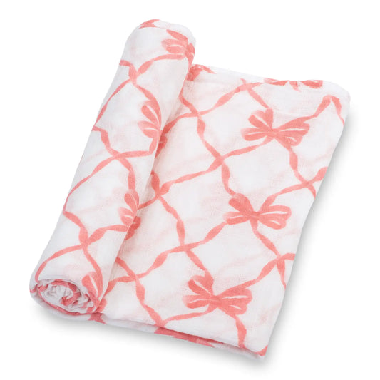 Pink Bow Swaddle