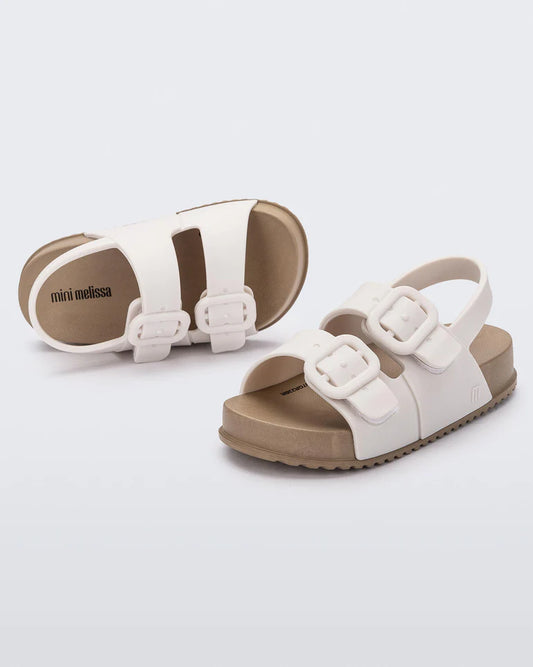 Kids/Toddler Cozy Sandals, brown/white