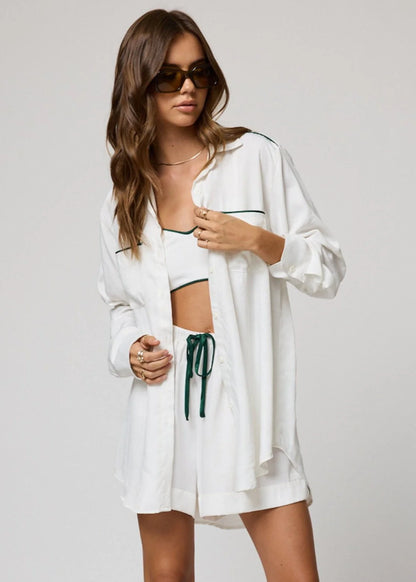 The Club House Long Sleeve Shirt White