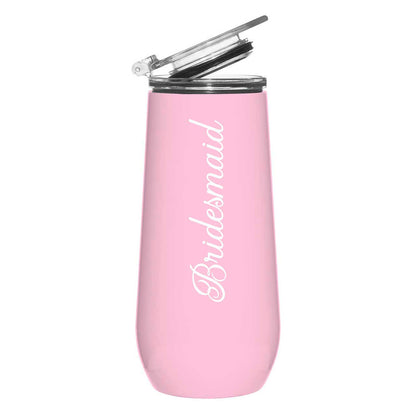 12oz Champagne Tumbler - Bridesmaid