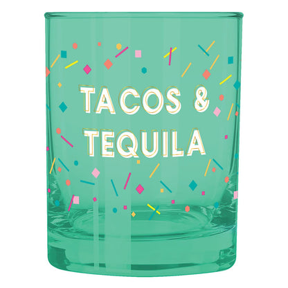 Blue Glass Cup - Tacos & Tequila